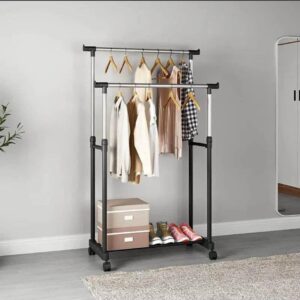 Stainless Steel Clothes Rack - Double Pole
