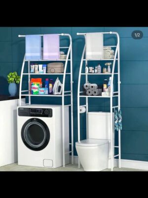 Toilet rack with towel hanger