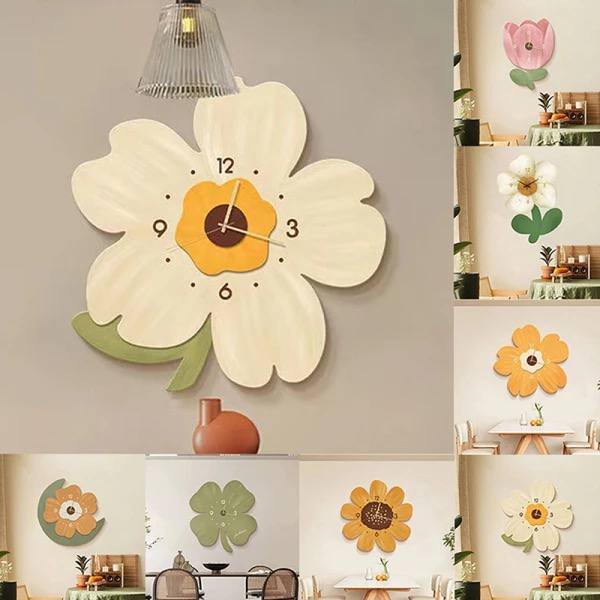 Simple Flower Wall Clock