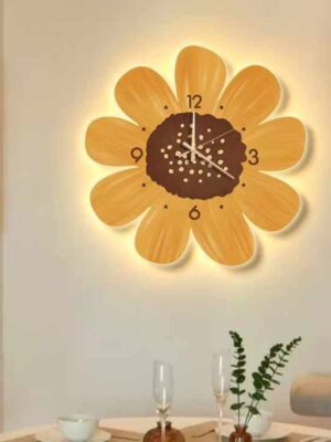 Simple Flower Wall Clock