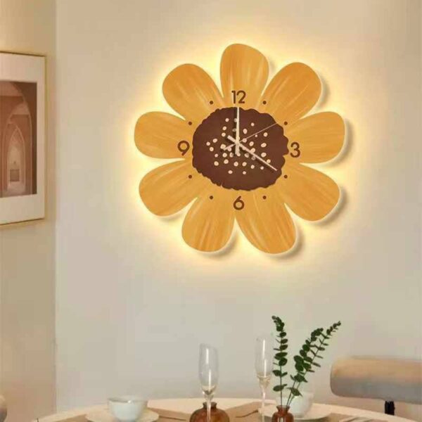 Simple Flower Wall Clock