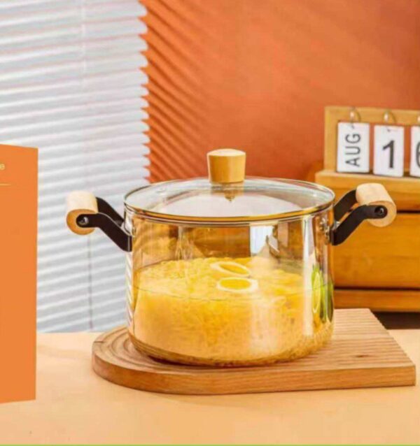 Borosilicate glass pot 5.5L