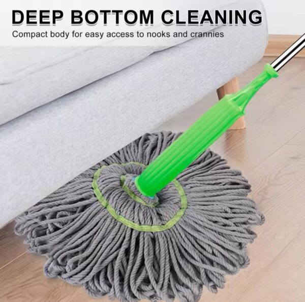 ands-Free Rotating Two-In-One Self-Twisting Mop
