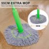 ands-Free Rotating Two-In-One Self-Twisting Mop