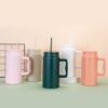 1500ml Large Capacity Insulated Water Cup with Straw