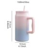 1500ml Large Capacity Insulated Water Cup with Straw