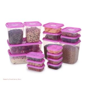 17pcs High-end Thick Plastic Food Storage box