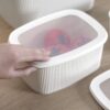 4pcs rectangular food storage container