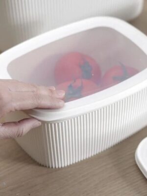 4pcs rectangular food storage container