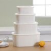 4pcs rectangular food storage container