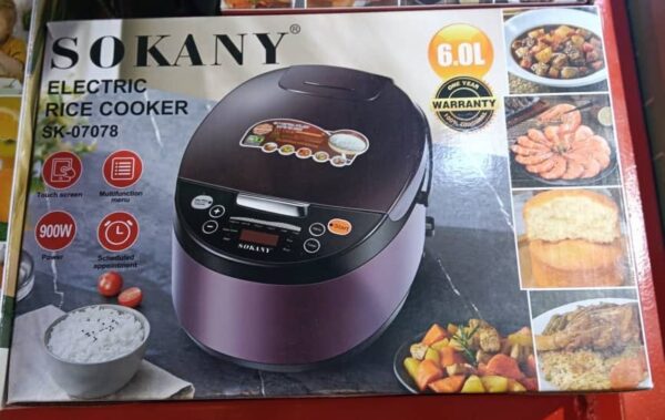 6L Sokany Electric Rice Cooker