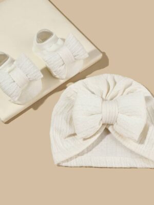 Baby Bow Shoe & Head Cap