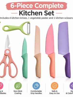 6pcs Kitchen Knife Sets